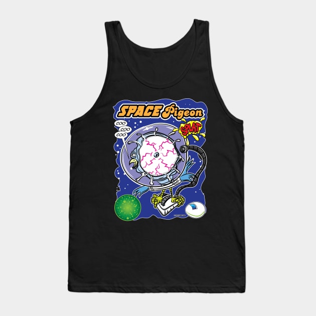 Space Pigeon Tank Top by eShirtLabs